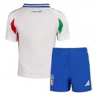 Camiseta Italia Visitante Equipación para niños Eurocopa 2024 manga corta (+ pantalones cortos)